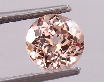 AAA 11x11 MM Top Quality Morganite Round Brilliant Cut, Excellent Prime Quality Gemstone For All Kind Of Jewellery