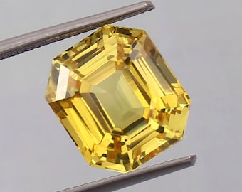 AAA-hochwertiger Ceylon-gelber Saphir-loser Edelstein des strahlenden Schliffes, ausgezeichneter erstklassiger Edelstein für alle Art Schmuck 12 x 10 MM
