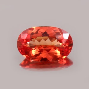 AAA 13x8 MMTop Quality Ceylon Fanta Orange Sapphire Loose Oval Cut Gemstone,Excellent Prime Quality Gemstone For Ring & Jewellery