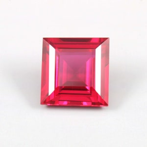 AAA 13 x 13 MM Top Quality Mozambique Pegion Red Ruby Loose Square Brilliant Cut,Excellent Prime Quality Gemstone For All Kind Of Jewellery