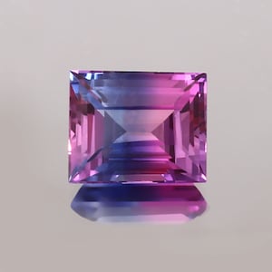AAA 11x9 MM Top Quality Ceylon Bi-color Pink Purple Mixed Sapphire Loose Emerald Cut,Excellent Prime Quality Gemstone For Jewellery