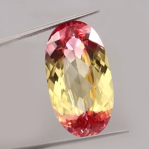 AAA 29x16 MM Top Quality  Ceylon Bi-color Sapphire Loose Oval Cut,Excellent Prime Quality Gemstone For Jewellery Making