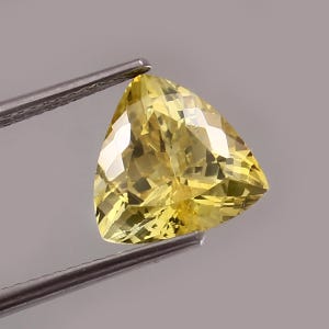 AAA 11x11 MM Top Quality Ceylon Yellow Sapphire Loose Trillion Brilliant Cut,Excellent Prime Gemstone For All Kind Of Jewellery