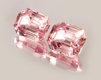 AAA 11x9 MM Top Quality Pink Morganite Radiant Brilliant Cut Pair,Excellent Prime Quality Gemstone For All Kind Of Jewellery
