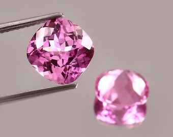 AAA 9x9 MM Top Quality Ceylon Pink Sapphire Loose Cushion Pair Brilliant Cut,Excellent Prime Quality Gemstone For All Kind Of Jewellery