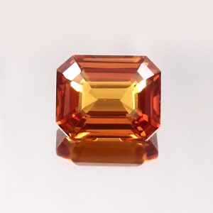 AAA 9x7 MM Top Quality Ceylon Fanta Orange Sapphire Loose Radiant Cut Gemstone,Excellent Prime Quality Gemstone For Ring & Jewellery