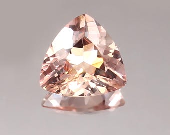 AAA 10x10 MM Top Quality  Pink Morganite Trillion Brilliant Cut,Excellent Prime Quality Gemstone For All Kind Of Jewellery