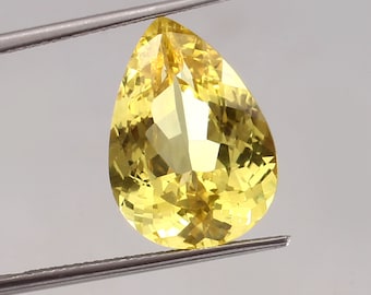 AAA Top Quality Ceylon Yellow Sapphire Loose Pear Brilliant Cut,Excellent Prime Gemstone For All Kind Of Jewellery 16x12  MM