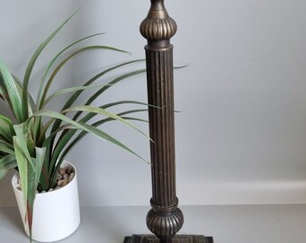 Vintage Brass Corinthian Column Table Lamp Decor Interior 44cm