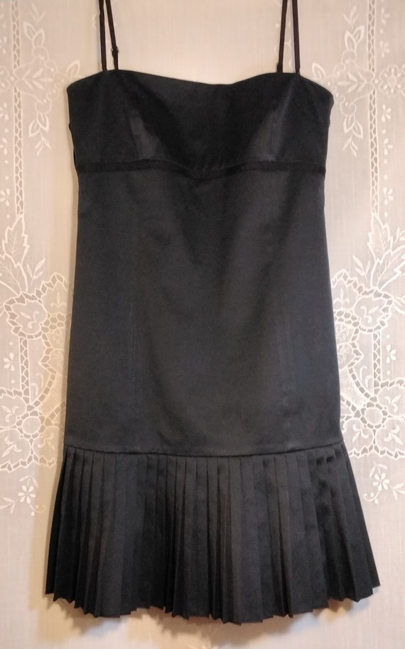 Vintage Elie Tahari Black Silk Cocktail Dress