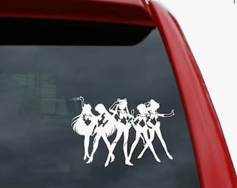 sailor moon car decal, mirror, laptop sticker. Free shipping when you spend over 20.00 AUD.