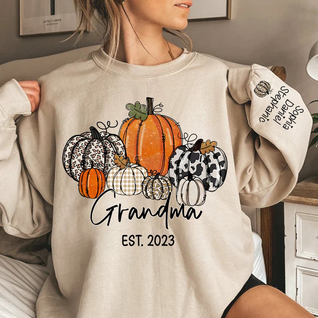 Happy Fall Y'all Women's T-Shirt - Funny Pumpkin Spice V-Neck Tee, Dark Grey