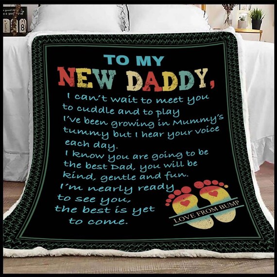 Personalized 1st Fathers Day Dad Blanket Custom Nickname Dad Etsy