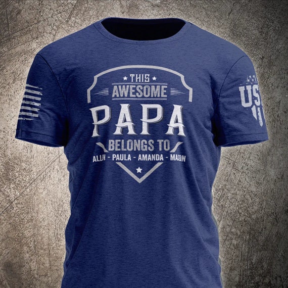 Father's Day Funny Gift Ideas Apparel Papa T Shirt Women's V-Neck T-Shirt