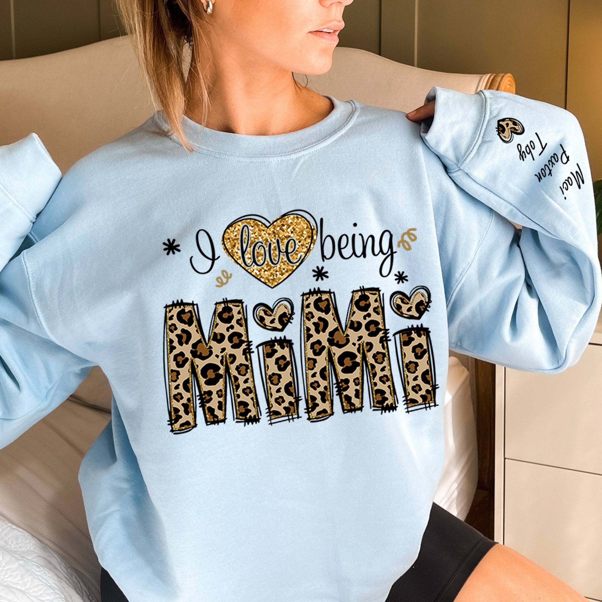 ARTECE "Gammy" Sweatshirt For Grandma - Cotton Blend Crewneck Pullover With Heart Graphic, Green, Medium - View #11
