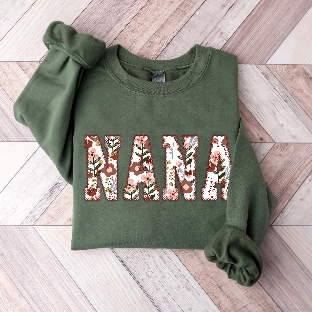 Quilted NANA Patchwork Sweatshirt - White main image 1