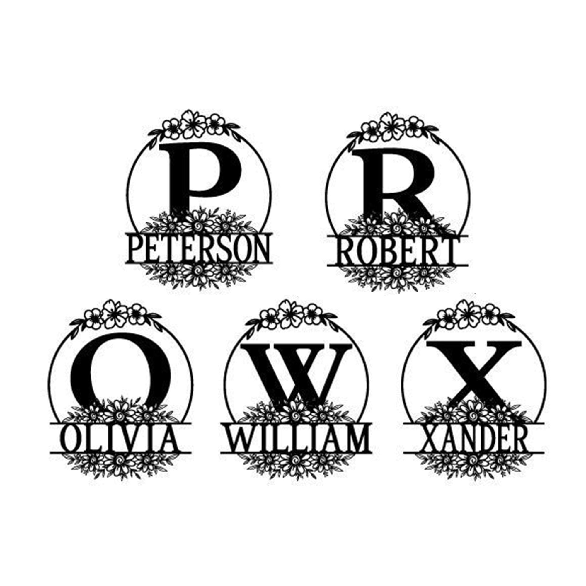 Personalized Name Sign With Led Custom Family Name Metal Etsy