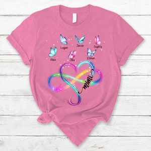 Personalized Grandma T-Shirt - Life Is Better With Grandchildren T Shirt Mom T Shirt