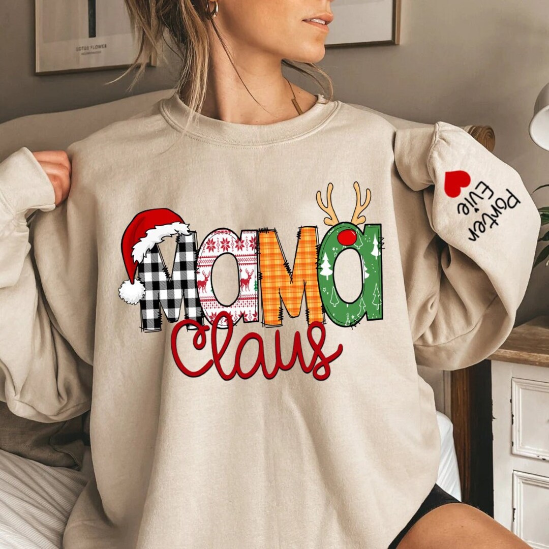 Holiday Mama Sweatshirt - Cozy & Festive Apparel