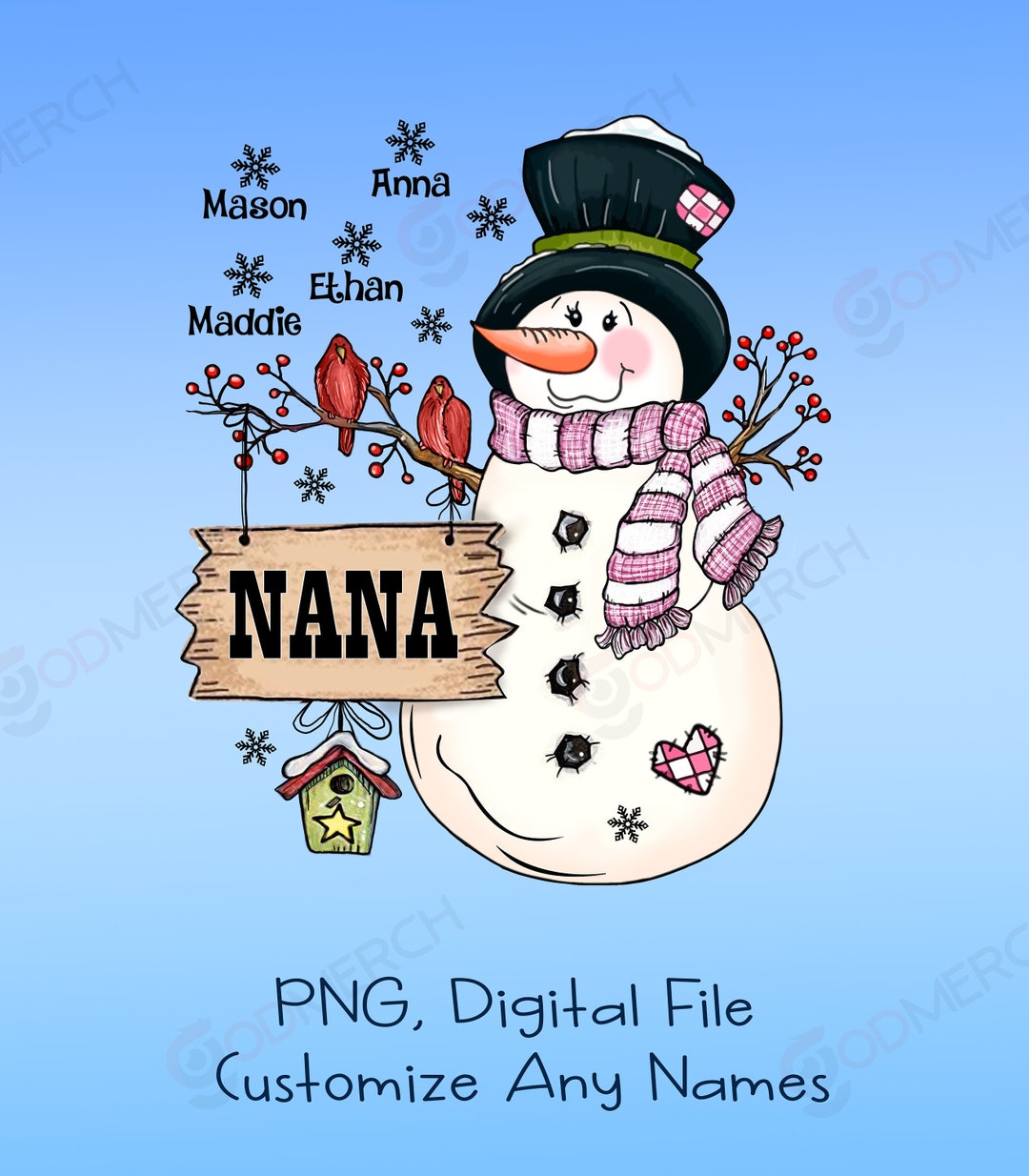 Countdown to christmas snoman