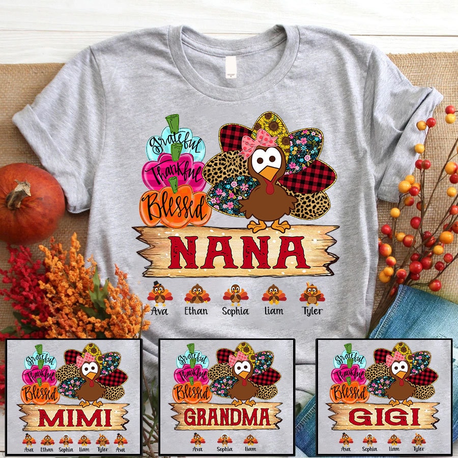 One Thankful Mawmaw Leopard Turkey Thanksgiving Mawmaw Gift T-Shirt One Thankful Mawmaw Leopard Turkey Thanksgiving Mawmaw Gift T-Shirt