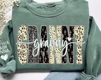 Personalized Granny Sweatshirt, Custom Granny Sweatshirt, Custom Granny Gifts, Gifts for Granny, Granny Gifts from Grandkids