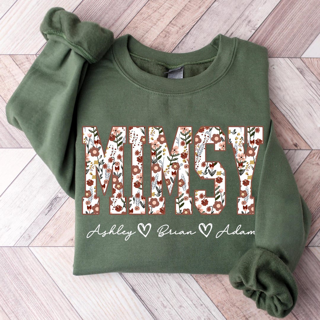 Mimsy Bithday Personalized Mimsy Sweatshirt, Shirt & Hoodie, Custom Mimsy Crewneck ...