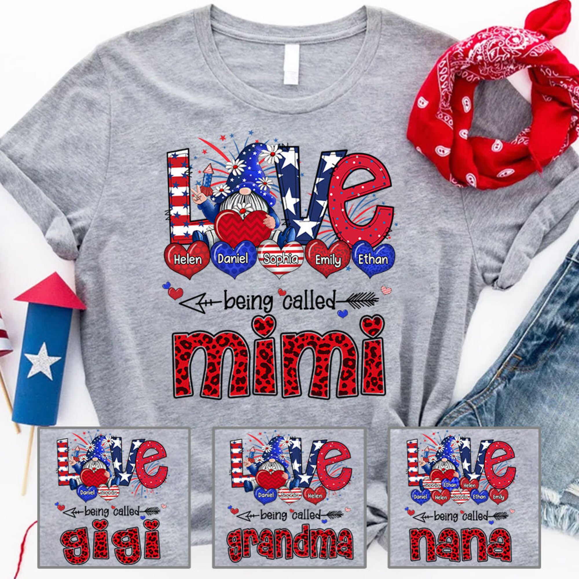 Discover Personalized Mimi Shirt, Custom Gnomes Love Being Called Mimi Gnomes With Kid Names