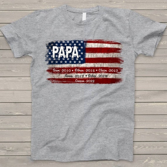 Personalized Papa Shirt Shirt for Papa 