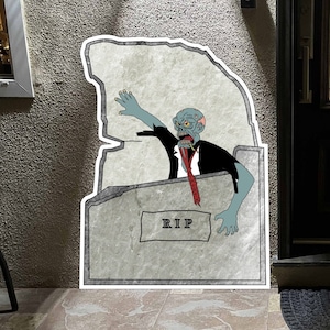 Zombie Cutout, Zombie Theme, Zombie Decoration, Zombie Poster Zombie Event, Zombie Sign, Zombie Halloween,