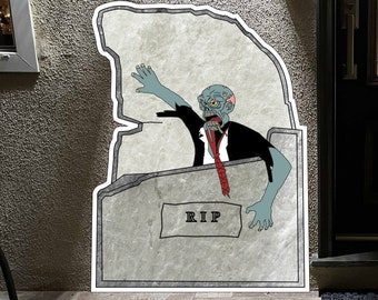 Zombie Cutout, Zombie Theme, Zombie Decoration, Zombie Poster Zombie Event, Zombie Sign, Zombie Halloween,