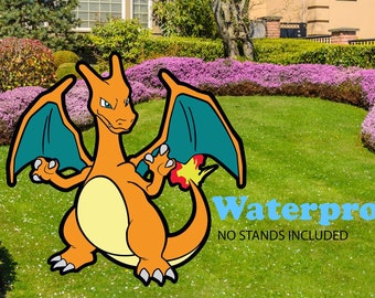 Pokemon Cutouts, Charizard, Pokemon Yard Signs, Pokemon Background, Pokemon Party Theme, Pokemon Event