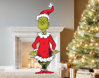 Grinch Cutout, Grinch Christmas, Grinch Christmas Cutout, Grinch Yard Sign