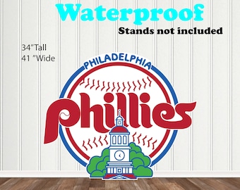 Phillies sign, Phillies cutouts, Phillies fan gear, Phillies yard decoration