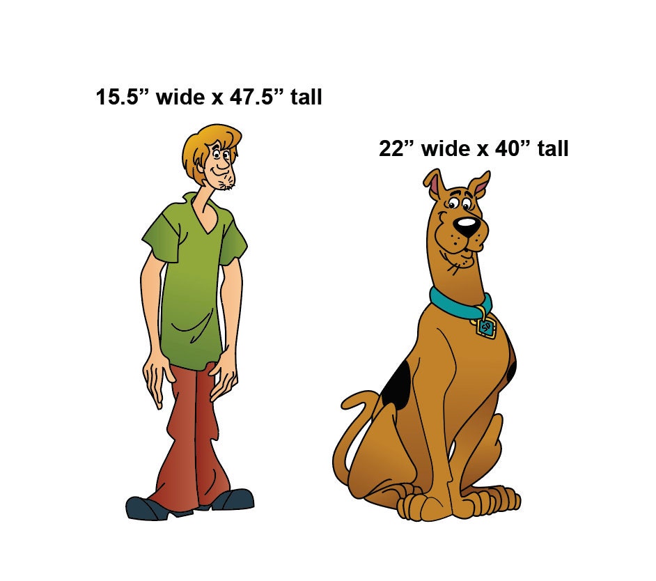 Scoobydoo Cutouts, Scooby, Shaggy, Scoobydoo Yard Signs, Scooby Doo
