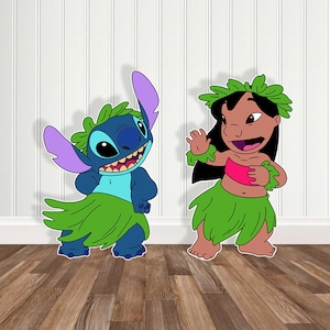 Lilo & Stitch Cutouts, Lilo, Stitch, Lilo Stitch Yard Signs, Lilo and Stitch Background, Lilo and Stitch Party Theme, Lilo and Stitch Event image 1