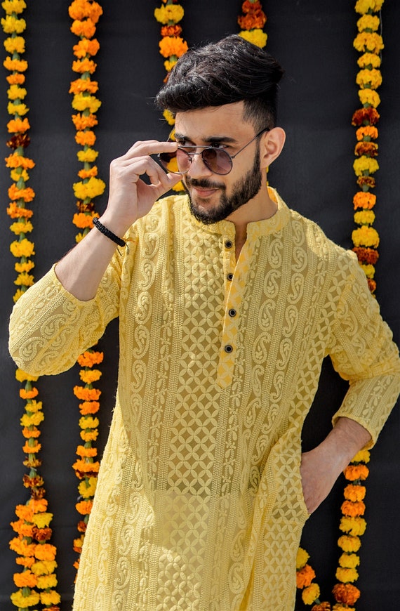 yellow kurta shirt