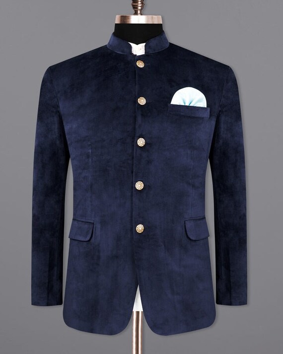 Jodhpuri velvet blazer discount
