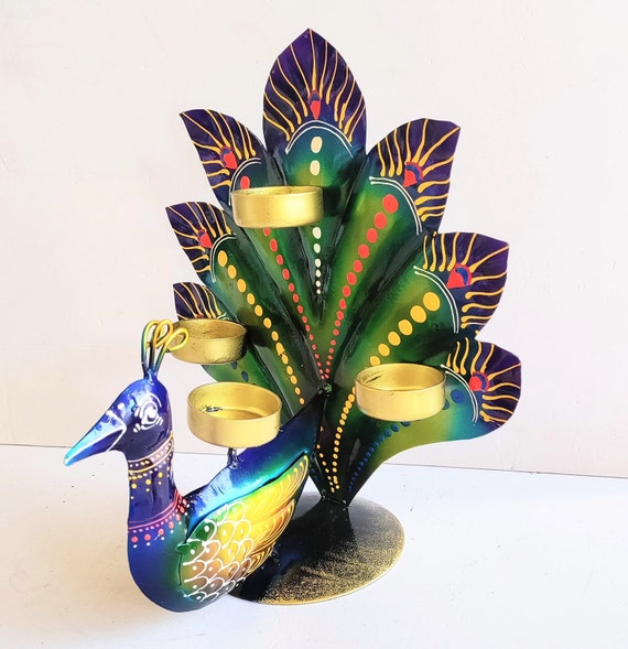 Tea Light Holder Peacock Candle Holder Home D cor Etsy Australia