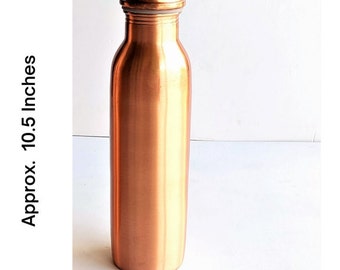 銅製ウォーターボトル - 900ml、手作りウォーターボトル、アーユル