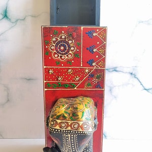 Indian Handmade Wooden Wine Box with Lock