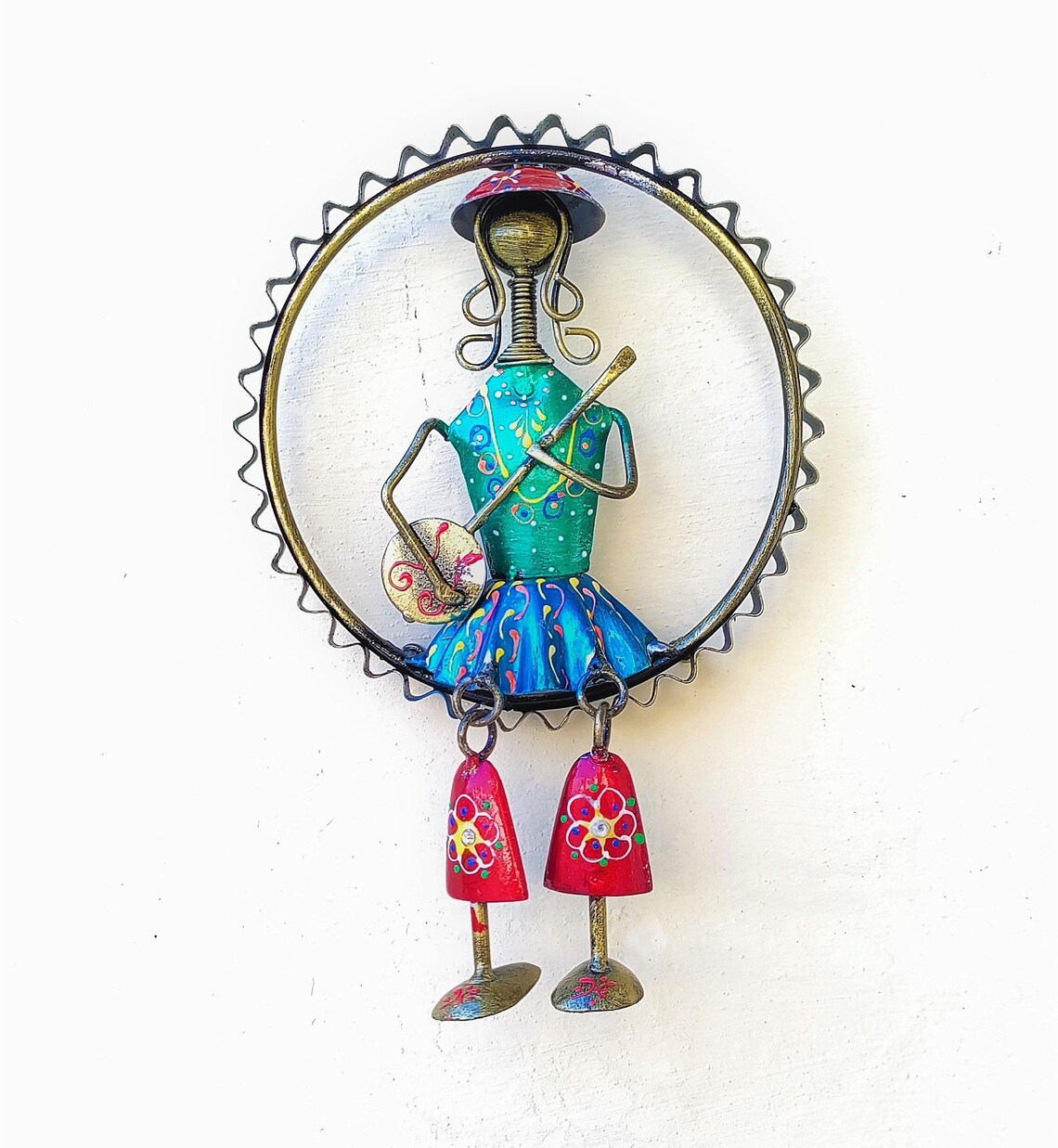 Buy Handmade Metal Musicians Wall Art Indian Handicraft Luxury Online
