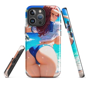 D.Va iPhone Case – Overwatch Waifu Phone Cover – Cute Anime Girl Design – Otaku Japanese Gaming Tough Case