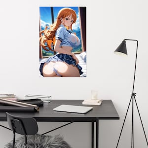 Nami One Piece Anime Poster Waifu Wall Art