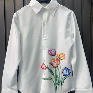 Meadows Handpainted Blouse main image 1