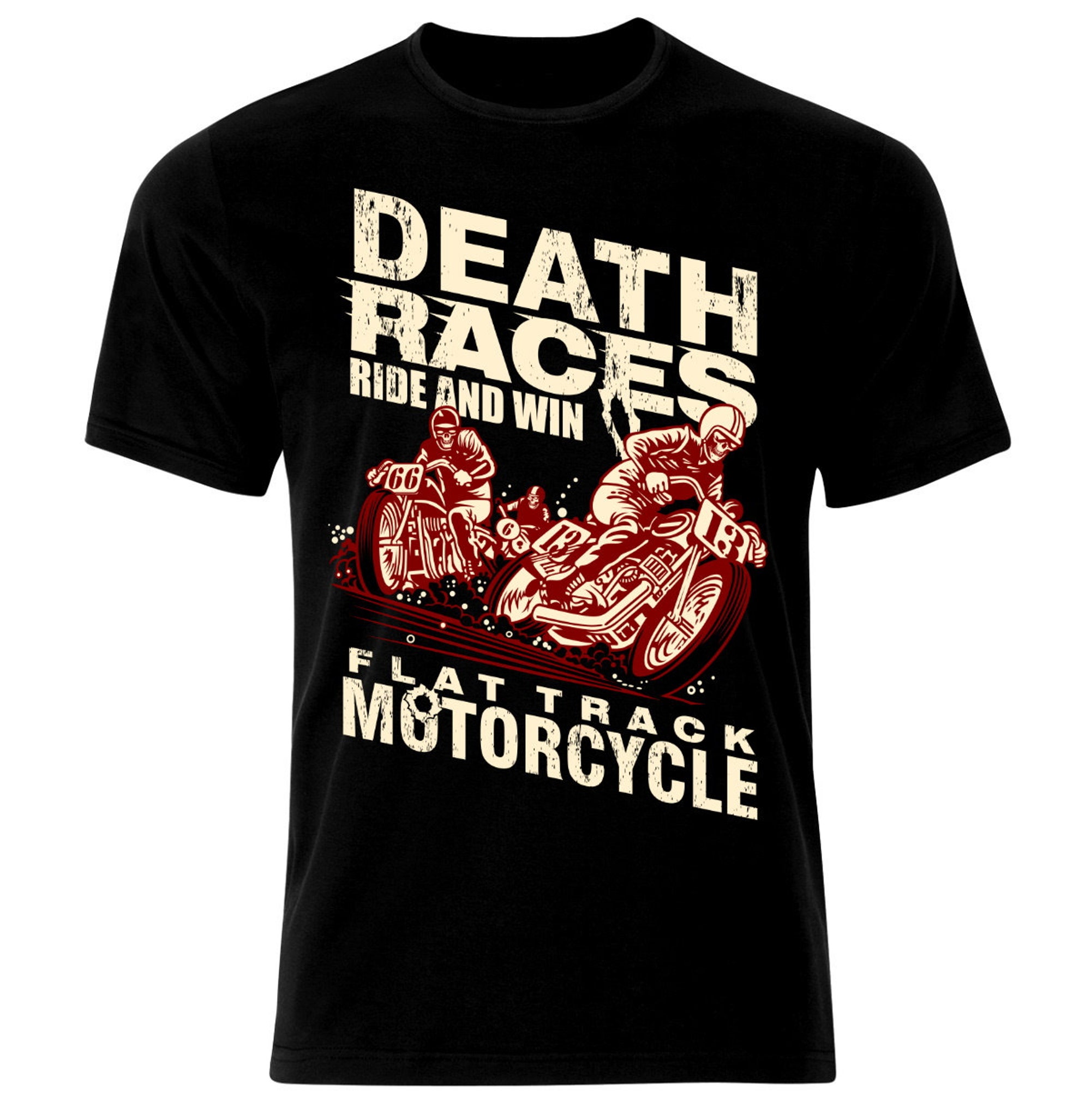 Biker Motorbike Rider Rock Motorcycle Cafe Racer Speedway Skull Chopper Motocross Motorrad Moto T-Shirt