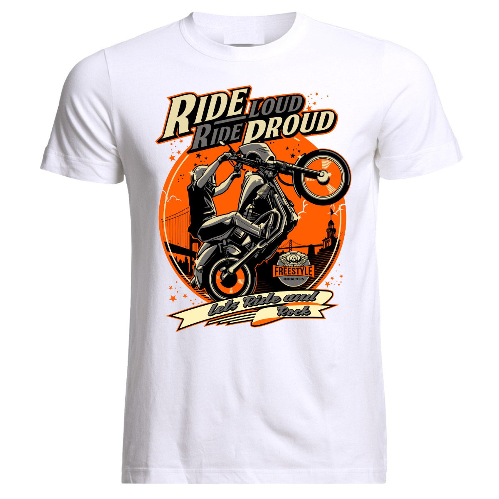 Biker Motorbike Rider Rock Motorcycle T-Shirt