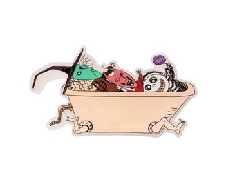 Lock shock and barrel hair clip