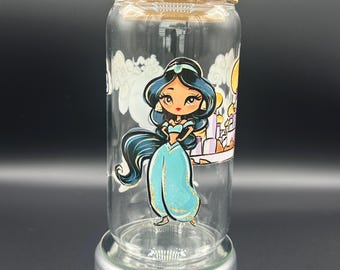 Jasmine glass tumbler