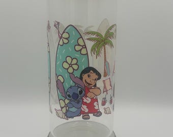 Stitch at the beach-glas